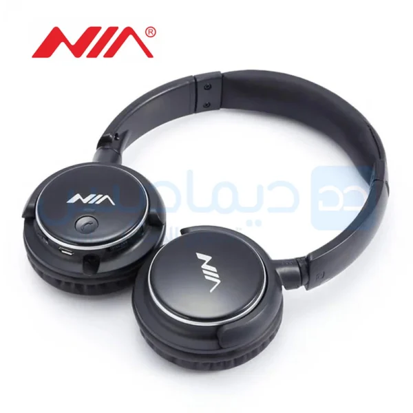 Casque Bluetooth sans fil NIA-Q1 – Noir – Micro intégré, lecteur carte SD, radio FM et son stéréo HD – Image 3